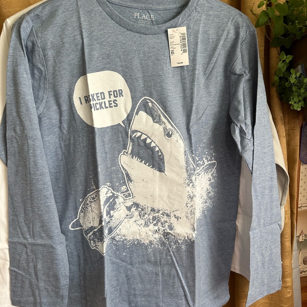 Three brand new children's place size 14 long sleeve T-shirts
